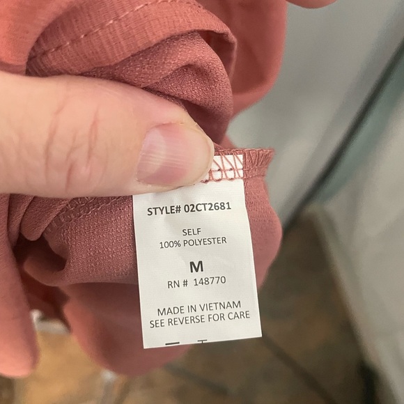 Sienna Sky, Floral Wrap, Flutter-Sleeve Top, Size M Terracotta, (Women) - Picture 4 of 8